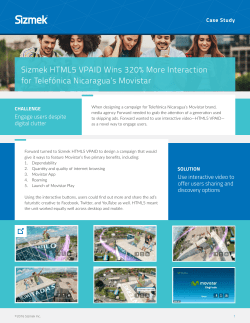 Sizmek HTML5 VPAID Wins 320% More Interaction for Telefónica