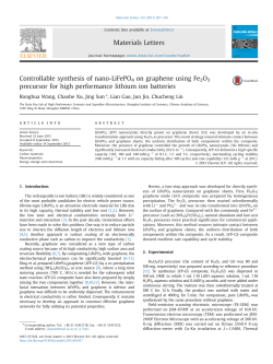 Controllable synthesis of nano-LiFePO4 on graphene using Fe2O3