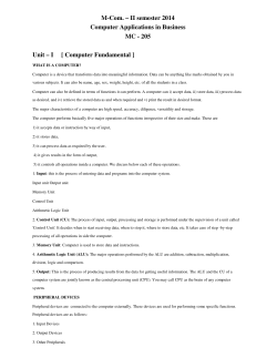 Computer Application in Business