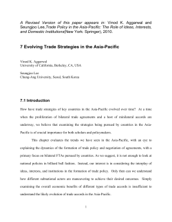 7 Evolving Trade Strategies in the Asia-Pacific