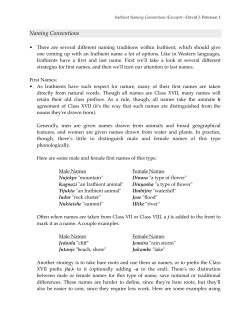 Irathient Naming Conventions