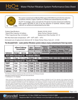 Performance Data Sheet