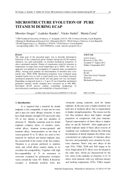 microstructure evolution of pure titanium during ecap