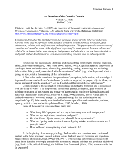 Conative Domain - Educational Psychology Interactive