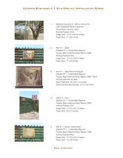 Site-Specific Installation Checklist