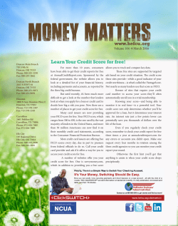 Learn Your Credit Score for free! www.hefcu.org