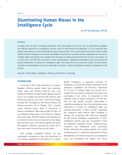 Illuminating Human Biases in the Intelligence Cycle