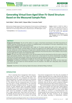 Generating Virtual Even-Aged Silver Fir Stand Structure Based on
