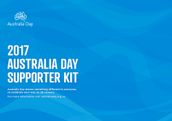 Australia Day stakeholder kit