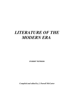 literature of the modern era