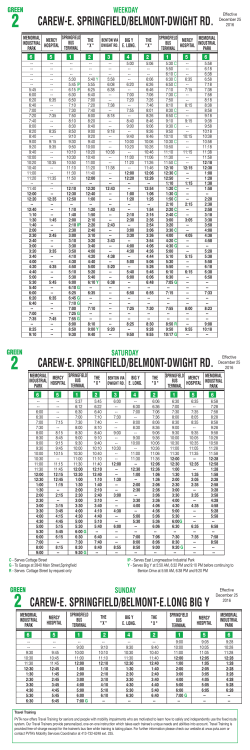 G2 - Belmont-Dwight Rd/Carew-East Springfield