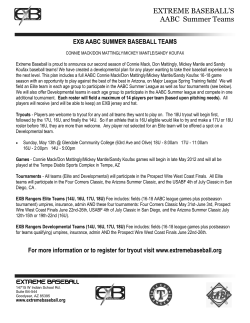 EXTREME BASEBALL`S AABC Summer Teams
