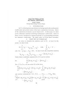 N:/n ks: = ( ) , with, s kg = N , [N-l, (k.-l),k -l,k l+[N-l,k -2,k 1+ S fN-l,k
