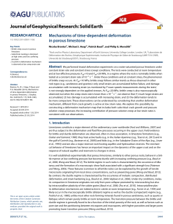 Mechanisms of time‐dependent deformation in porous limestone
