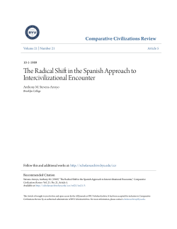 The Radical Shift in the Spanish Approach to Intercivilizational
