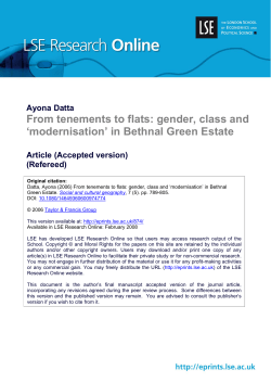 From tenements to flats: gender, class and