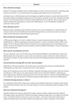 1-1 Bluetooth - Software Development