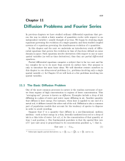 Diffusion Problems and Fourier Series