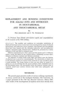 43 REPLACEMENT AND BONDING CONDITIONS FOR ALKALI