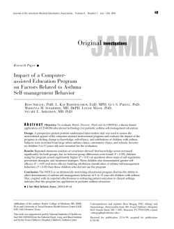6 Shegog R, e outros. Impact of a computer