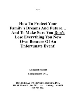 How To Protect Your Family`s Dreams And Future&hellip;