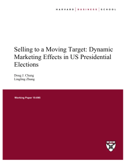 Selling to a Moving Target: Dynamic Marketing Effects in US