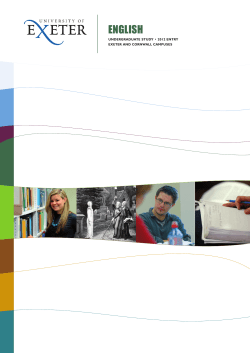 english - University of Exeter
