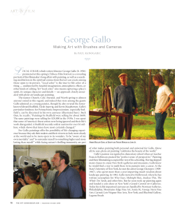 George Gallo Featured in Fine Art Connoiseur Magazine Fall 2006