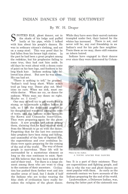 Indian Dances of the Southwest.