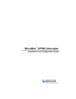 MicroMax GPS80 Interrupter
