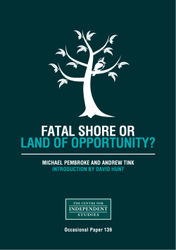 fatal shore or land of opportunity?
