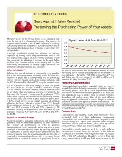 Preserving the Purchasing Power of Your Assets