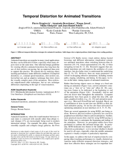 Temporal Distortion for Animated Transitions