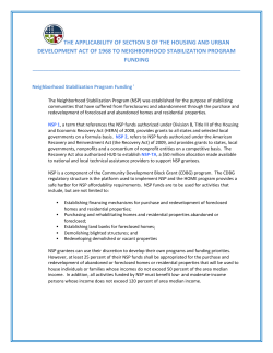 The Applicability of Section 3 of the Housing and