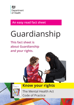 Guardianship - NHS Choices