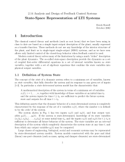 State-Space System Representation of LTI Systems