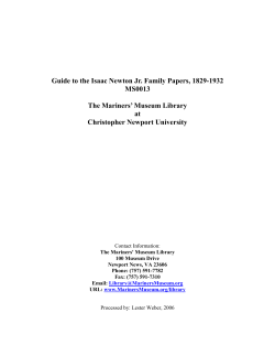Isaac Newton Jr. Family Papers