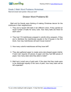 Division Word Problems B3