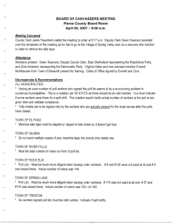Board of Canvassers - Pierce County Home Page