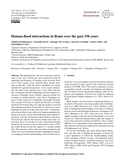 Human-flood interactions in Rome over the past 150 years