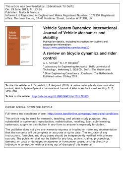 - Bicycle Dynamics