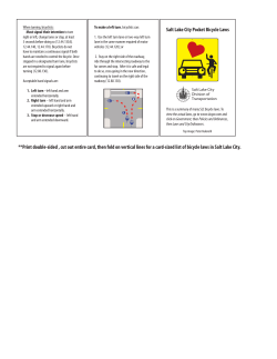 Salt Lake City Pocket Bicycle Laws **Print double