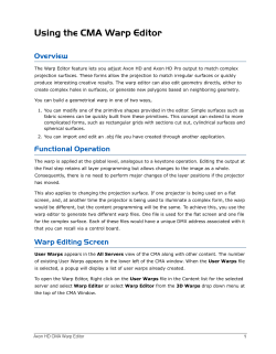 Warp Editor Quick Start Guide