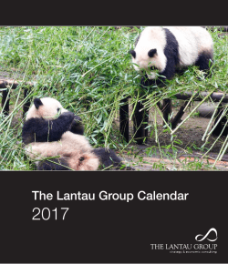 The Lantau Group 2017 Calendar
