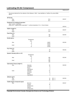 Lubricating Oil (Air Compressor)