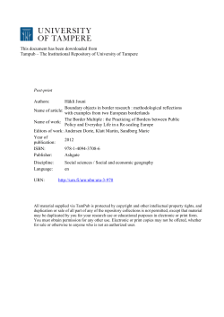 The Institutional Repository of University of Tampere Post