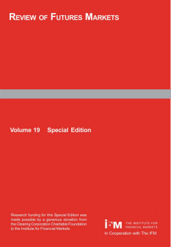 High-Frequency Trading - The Institute for Financial Markets