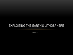 Exploiting the earths lithosphere