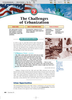 The Challenges of Urbanization