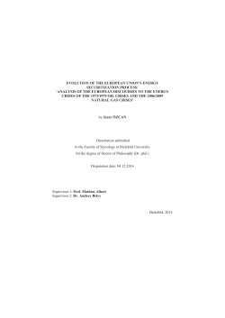evolution of the european union`s energy securitization process